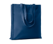 Gekleurd katoenen tasje met versteviging kleur blauw