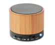 Houten bluetooth speaker voor reclame kleur zwart