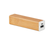 Ecologische powerbank van bamboe kleur hout