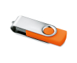 Goedkope en effectieve USB-stick voor reclame kleur oranje