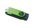 USB-stick met gekleurde beschermcover kleur groen
