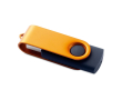 USB-stick met gekleurde beschermcover kleur oranje