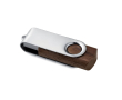 Houten USB-stick om te bedrukken kleur donker hout