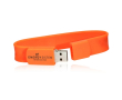 Klassieke USB-armband oranje