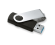 Exclusieve USB 3.0-geheugenstick met logo kleur zwart