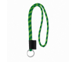 Ronde lanyards met label (0,7 cm) kleur groen