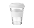 Meeneem koffiebeker van kristal kleur wit