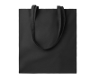 Gekleurde katoenen tas van 180 gr / m2 kleur zwart