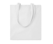 Gekleurde katoenen tas van 180 gr / m2 kleur wit