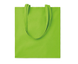 Gekleurde katoenen tas van 180 gr / m2 kleur limoen groen