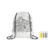 Non woven tassen om te kleuren kleur wit