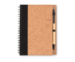 Notitieboekjes van gerecycled papier met pen kleur zwart