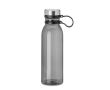 Grote RPET fles met logo kleur grijs