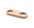 Stalen reclame flesopener kleur hout