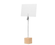 Houten standaard met clip voor notities kleur hout