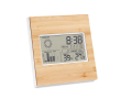 Weerstation met bamboe behuizing kleur hout