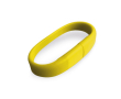 Siliconen usb-armband in leuke kleuren kleur geel