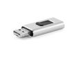 Usb stick met aansluiting voor smartphone kleur zilver