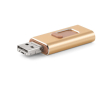 Usb stick met aansluiting voor smartphone kleur goud