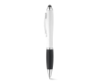 Een klassieke pen met witte huls kleur zwart
