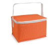 Koeltas voor 6 blikjes kleur oranje