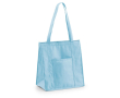 Shopper en koeltas in één kleur lichtblauw