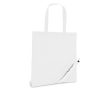 Opvouwbare tas van 190T polyester kleur wit