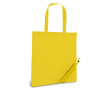 Opvouwbare tas van 190T polyester kleur geel