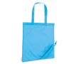 Opvouwbare tas van 190T polyester kleur lichtblauw