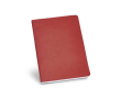 Gerecyclede A5 notitieboekjes met logo, 40 pag. kleur rood