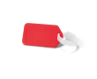 Klassiek model kofferlabel met logo kleur rood