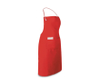 Originele en kleurrijke schort met opdruk kleur rood