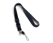 Bedrukte keycords met mini keycord (2cm) kleur zwart