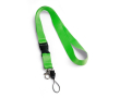 Bedrukte keycords met mini keycord (2cm) kleur lichtgroen