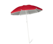 Kleurrijke parasol met logo kleur rood