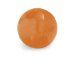 Transparante opblaasbare strandbal met logo kleur oranje