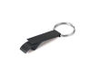 Metalen bedrukte sleutelhanger met flesopener kleur zwart
