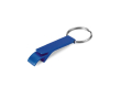 Metalen bedrukte sleutelhanger met flesopener kleur blauw