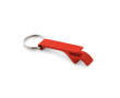 Metalen bedrukte sleutelhanger met flesopener kleur rood