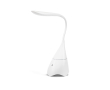 Bureaulamp met speaker voor reclame kleur wit
