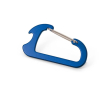 Musketonhaakvormige sleutelhanger met opener kleur blauw