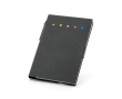 Eco blocnote met logo en accessoires kleur zwart
