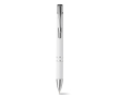Plastic pen met naam voor reclame kleur wit