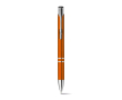 Plastic pen met naam voor reclame kleur oranje