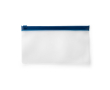Grote tasjes met logo voor mondmaskers kleur blauw