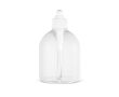 Grote hervulbare fles met dispenser voor reclame kleur transparant