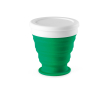 Opvouwbare reisbeker met deksel, 250ml kleur groen