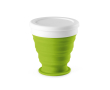 Opvouwbare reisbeker met deksel, 250ml kleur lichtgroen