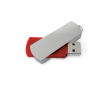 Rechthoekige, draaibare USB stick kleur rood