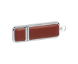 Zakelijke 3.0 usb van leer en metaal kleur bruin